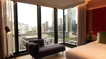 Zimmer (Skyline View) | Hochwertige Bettwaren, Pillowtop-Betten, Minibar, Zimmersafe