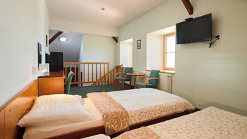 Individually decorated, individually furnished, desk, laptop workspace