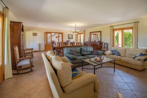 Televisión, chimenea y tenis de mesa 