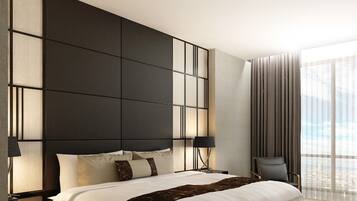 Habitación doble Deluxe | Escritorio, wifi gratis y ropa de cama