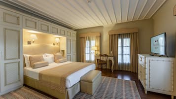 Habitación doble Deluxe | Sábanas de algodón egipcio, ropa de cama de alta calidad y edredón