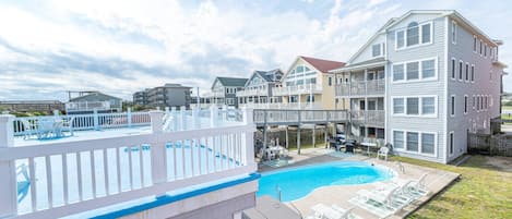 A heated pool