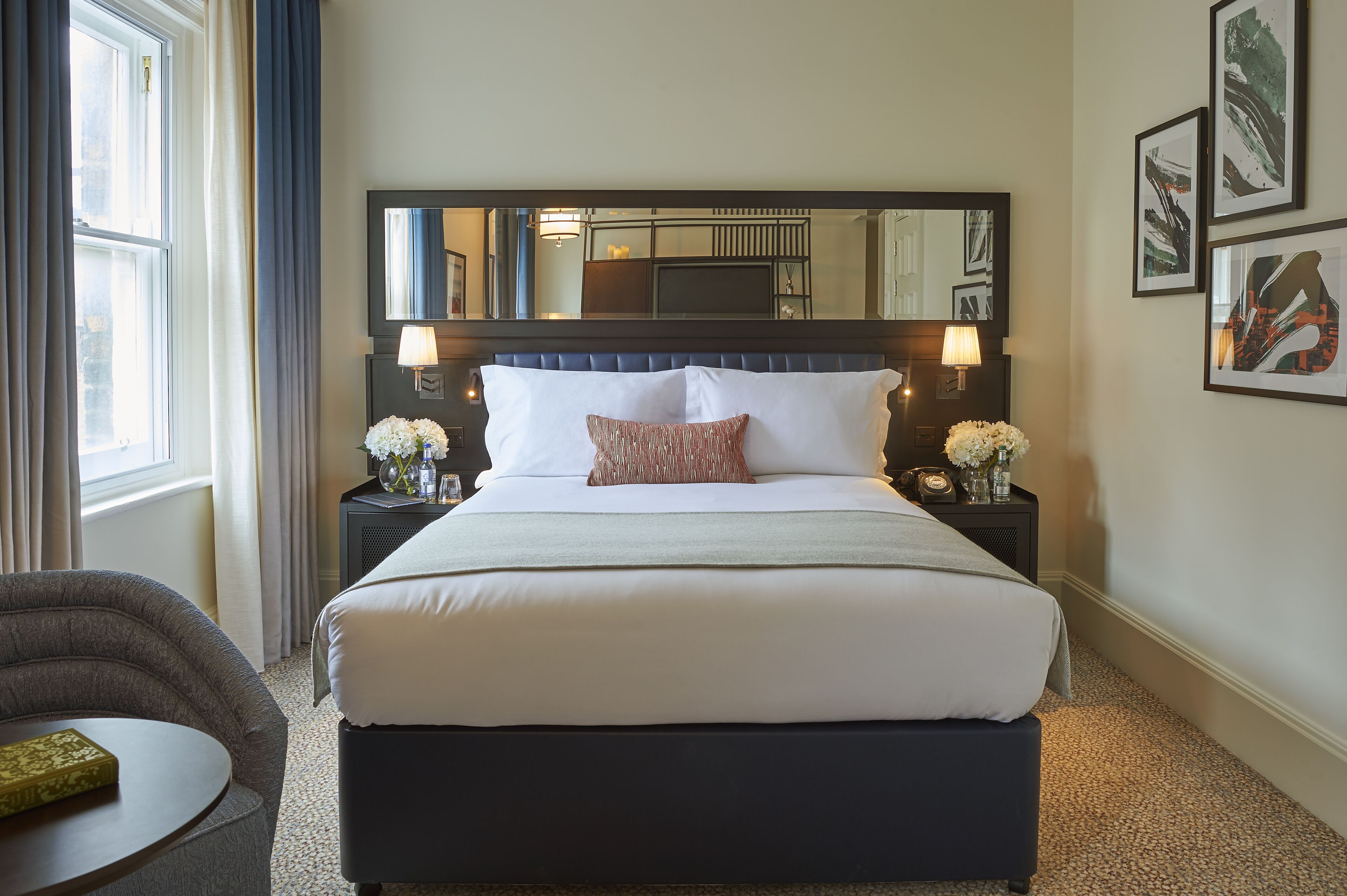 hypo-allergenic bedding, in-room safe, blackout curtains, soundproofing