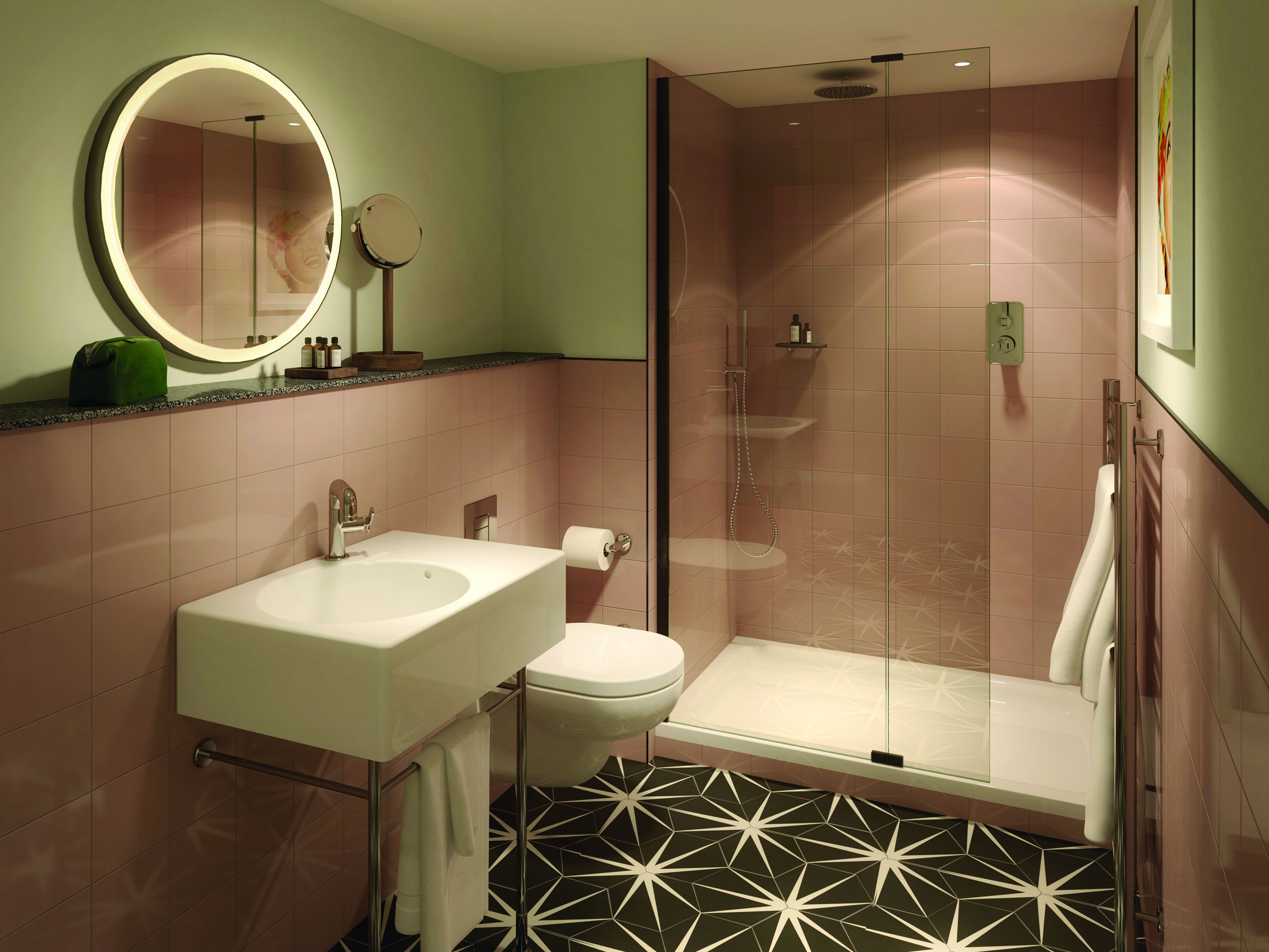 free toiletries, towels, soap, shampoo