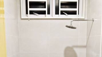 Hair dryer, soap, shampoo
