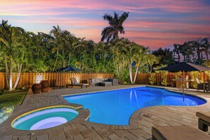 A heated pool