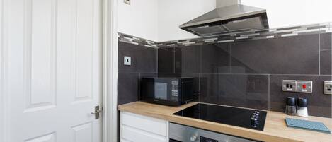 Lejlighed - privat badeværelse - byudsigt (1 Bedroom Apartment) | Fælleskøkken