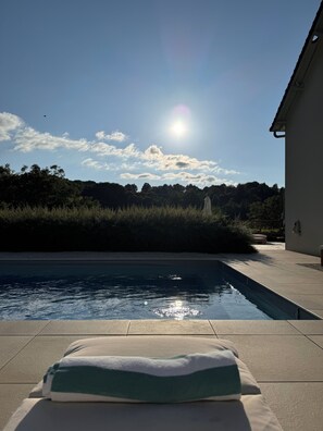 Una piscina riscaldata