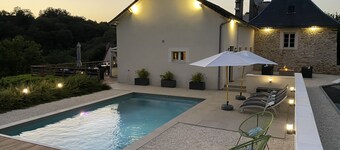 House with heated pool in Jumilhac-le-Grand