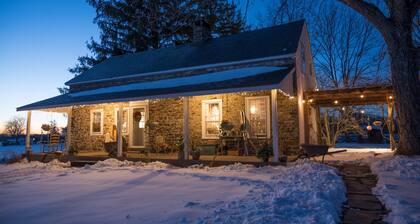 Historic Stone Farmhouse w/ Pool and Wood-Fired Hot Tub on 13-acre Property