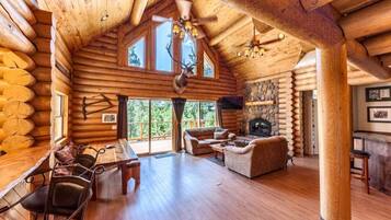 TV, fireplace, DVD player