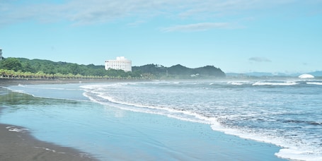 En la playa