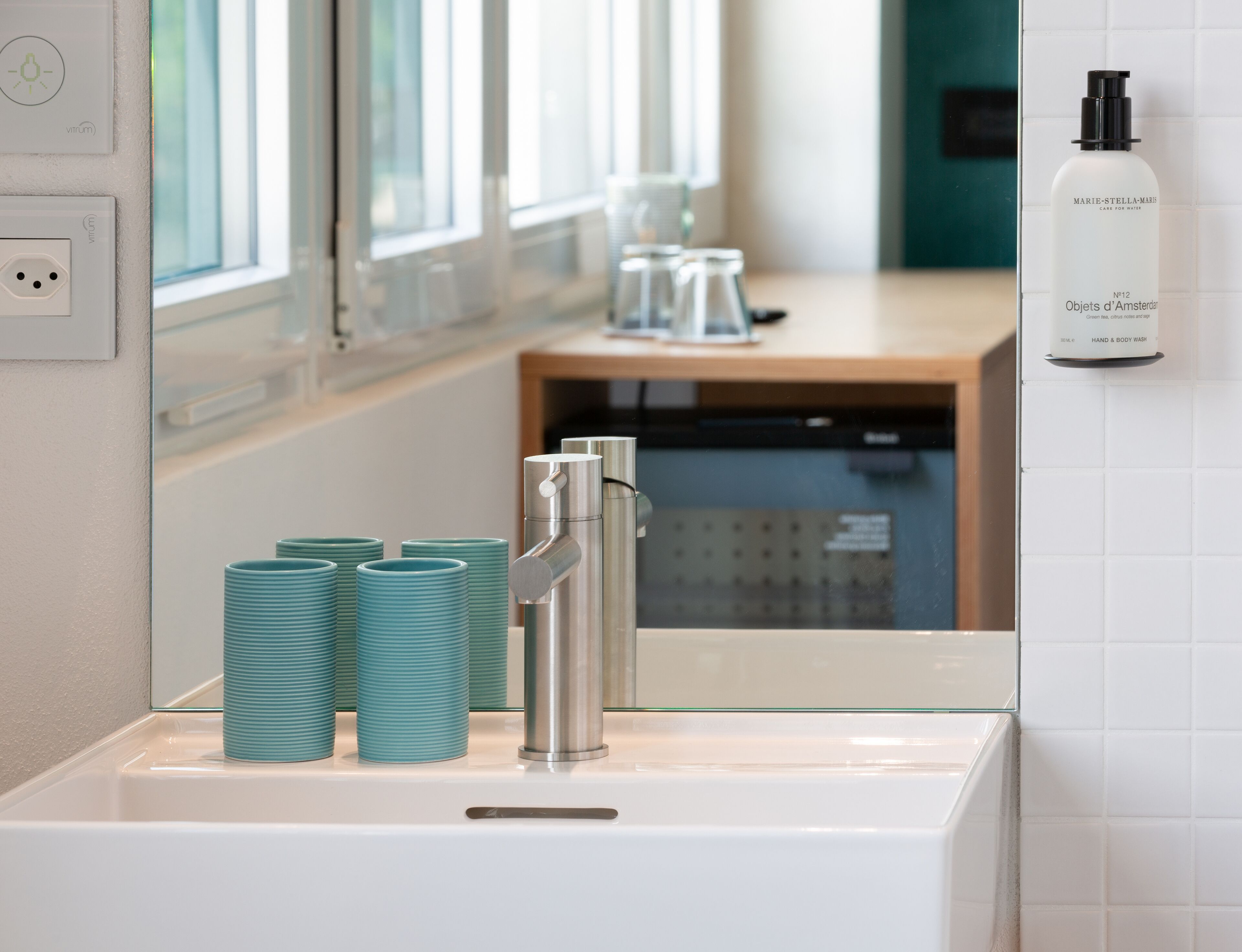 shower, eco-friendly toiletries, hair dryer, towels