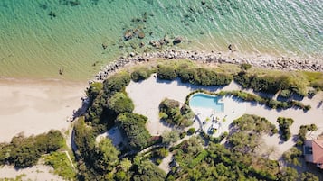 På stranden