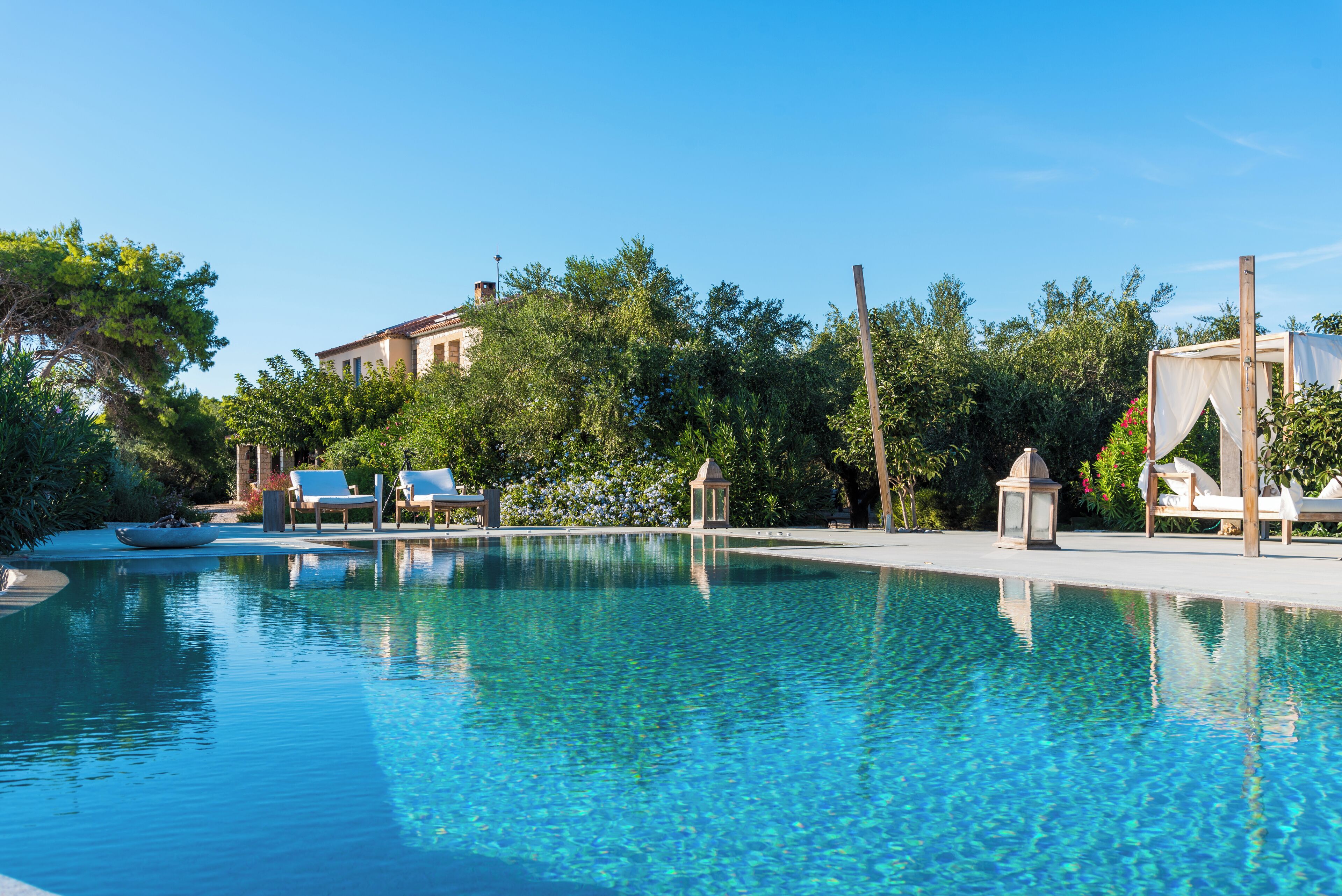 Una piscina riscaldata