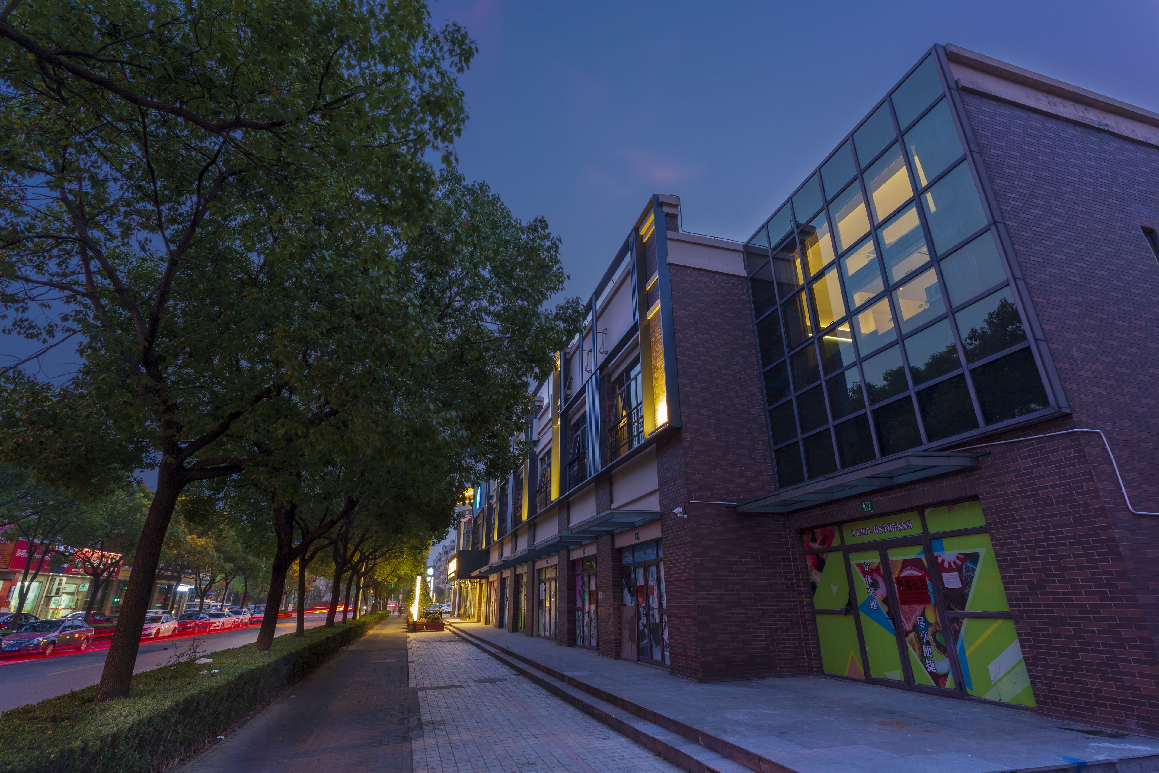 Front of property – evening/night