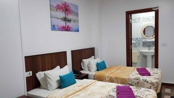 Premium bedding, pillow-top beds, minibar, desk