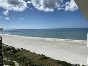 Plage, chaises longues, serviettes de plage