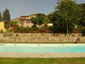 Outdoor pool - Two-room apartment barn in farmhouse with swimming pool (Scandicci)