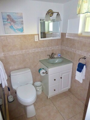 Hair dryer, towels