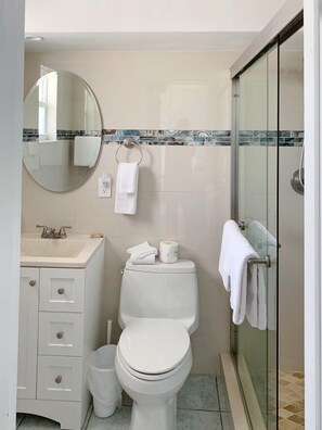 Hair dryer, towels