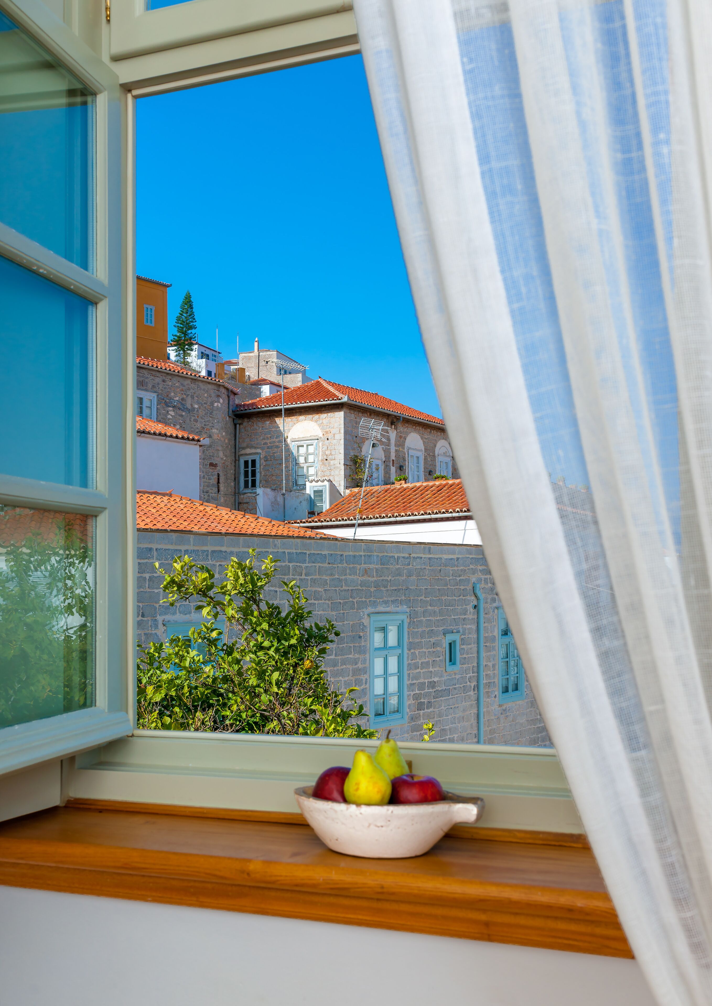 Chambre Double Ville, vue colline | Draps en coton égyptien, literie de qualité supérieure
