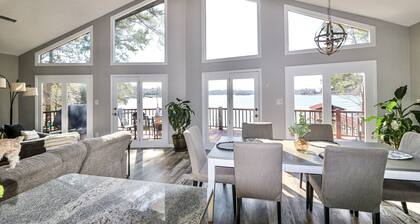LAKE FRONT Home with PRIVATE BEACH and HOT TUB on Lake Norman!