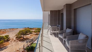 Appartement, 2 slaapkamers, uitzicht op zee | Terras