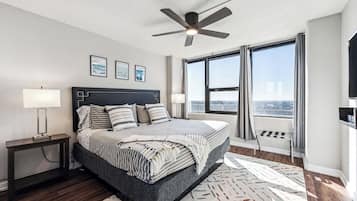 Desk, iron/ironing board, travel crib, free WiFi