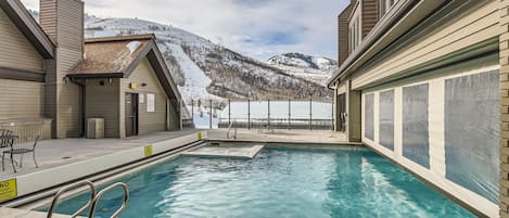 Indoor pool, a heated pool