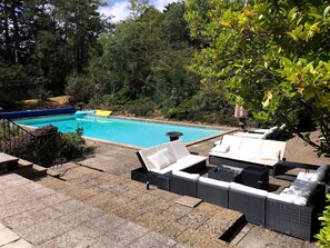 Outdoor pool - Authentic and superb property located in Beaune with swimming pool, tennis court, petanque area. (Beaune)