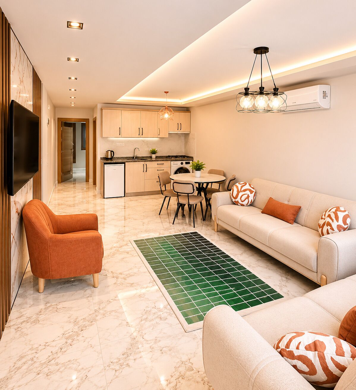 Apartment, Garden View | Living area | LCD TV