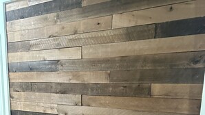 A wooden wall with horizontal planks. - Spectacular Views and Comfort-Book Now! King Bed! (Chula Vista)