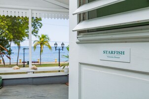 Suíte premier, 2 quartos, varanda coberta, vista para o oceano | Terraço/pátio