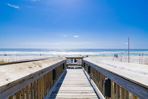 On the beach