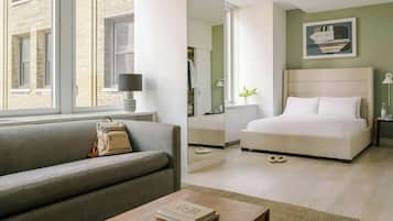 3 bedrooms, premium bedding, individually furnished, laptop workspace
