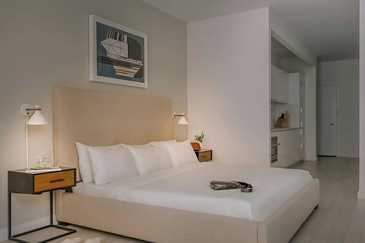 3 bedrooms, premium bedding, individually furnished, laptop workspace