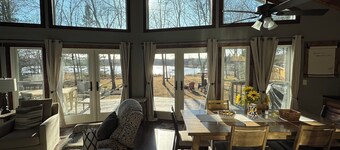 Beautiful remodeled retreat on tranquil North bay of Bone Lake.