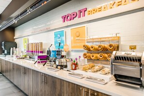 Free daily buffet breakfast