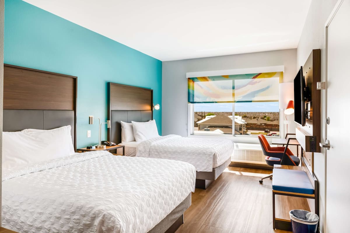 room, 2 queen beds, accessible (hearing) | desk, blackout curtains, iron/ironing board, free cots/infant beds