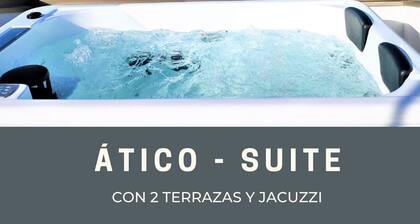 In Caión: Attic-Suite with 2 terraces and Jacuzzi on the seafront