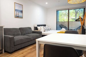 1 bedroom, iron/ironing board, Internet, bed sheets