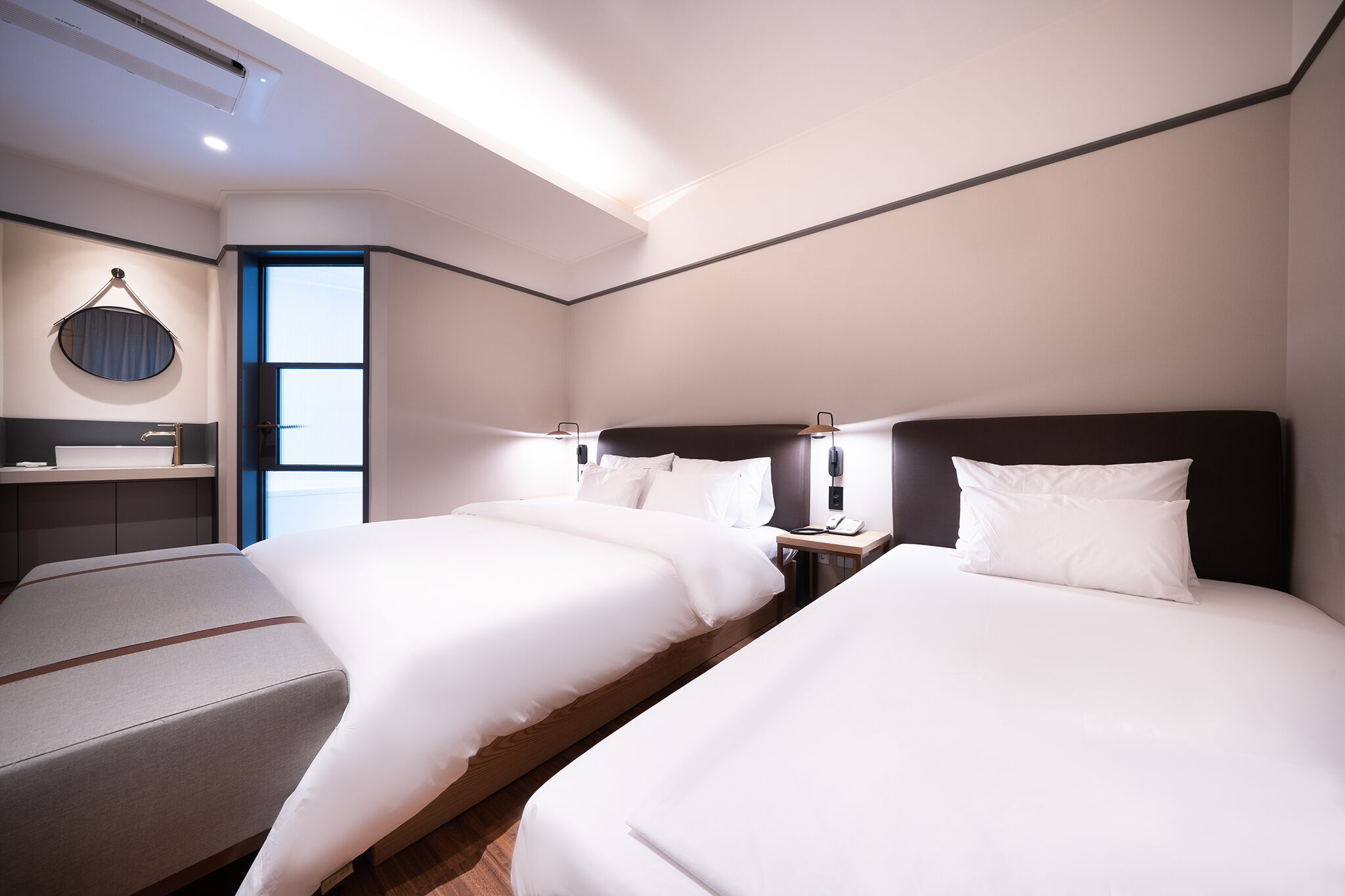deluxe twin room | premium bedding, memory-foam beds, free wifi, bed sheets