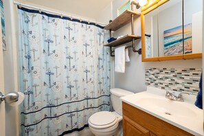 Séchoir à cheveux, serviettes fournies, savon, shampooing