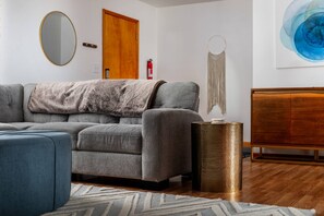 TV, fireplace, table tennis - Private Farmland Setting, Open Floor Plan, Fire-Pit, BBQ, Next to Creek, Views of Forests and Hills (Gales Creek)