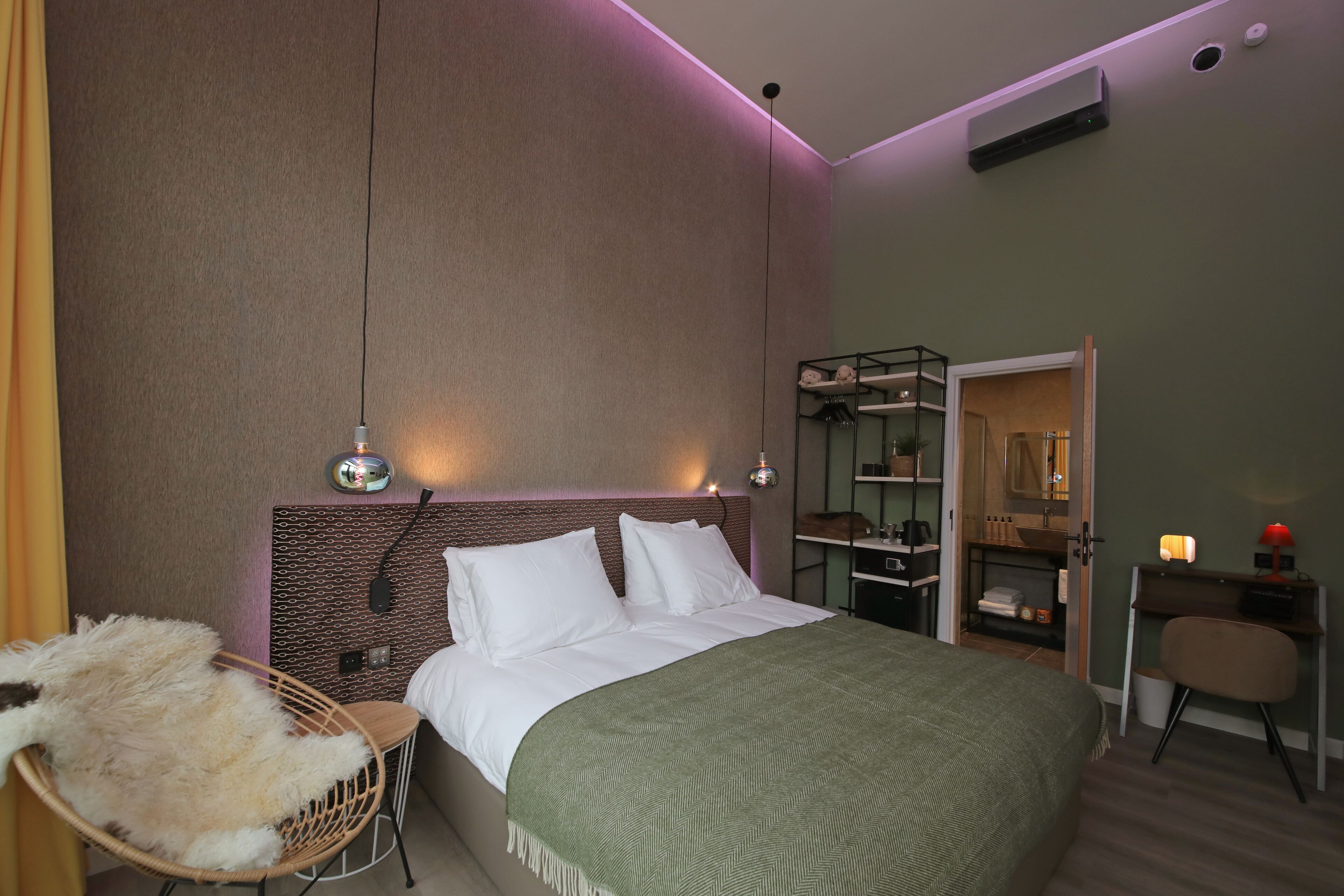 Premium bedding, memory foam beds, minibar, in-room safe