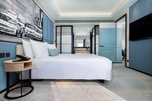 Suite Deluxe, 1 cama King size | 1 habitación, ropa de cama de alta calidad y edredón 