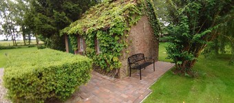 Thatched roof vacation apartment De Tuun - Landhaus Lübbertsfehn Ostfriesland North Sea