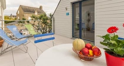 Küstennahes Ferienhaus: 500m zum Strand, Terrasse, WiFi, ideale Lage in Batz-sur-Mer