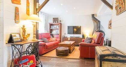 Maison cosy à Guérande, proche cité médiévale, avec jardin, terrasse, fibre et home cinéma.